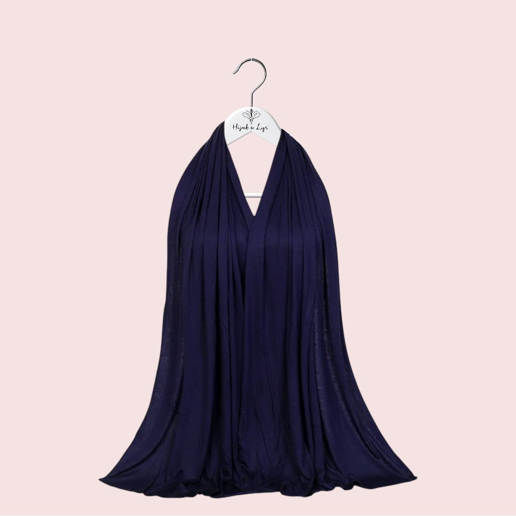 Hijab Jersey Premium Bleu Marine