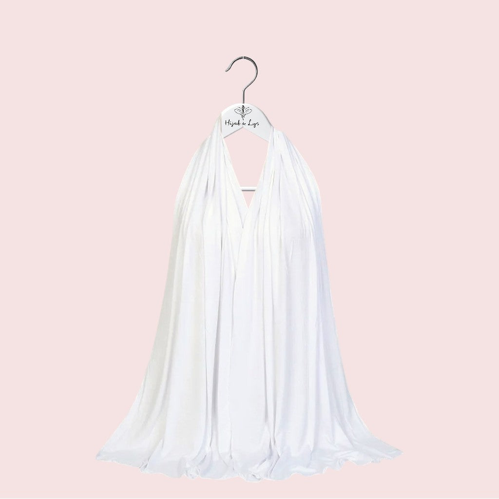 Hijab Jersey Blanc
