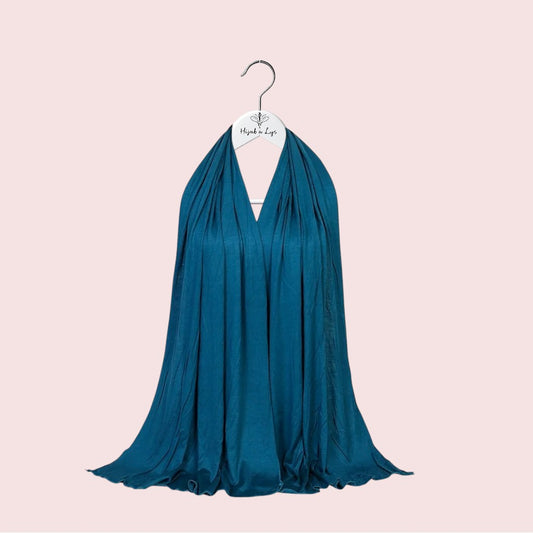 Hijab Jersey Premium Bleu Canard