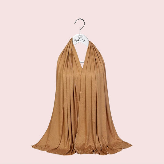 Hijab Jersey Premium Camel