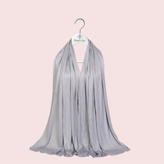 Hijab Jersey Premium Gris Clair