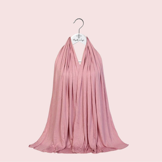 Hijab Jersey Premium Rose Poudre