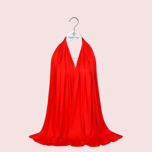 Hijab Jersey Premium Rouge