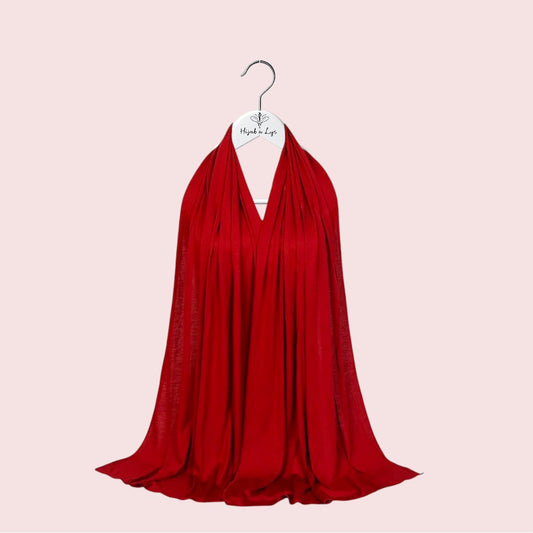Hijab Jersey Premium Rouge Amour