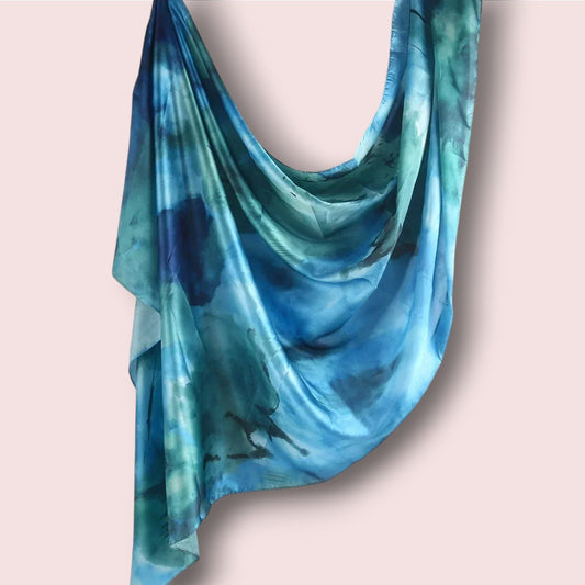 Hijab Satin Azur