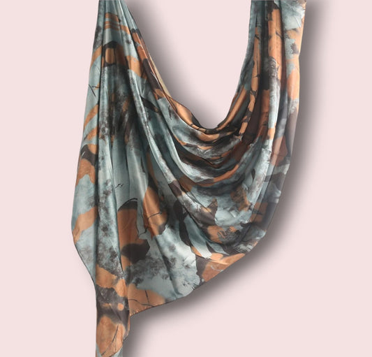 Hijab Satin cuivre