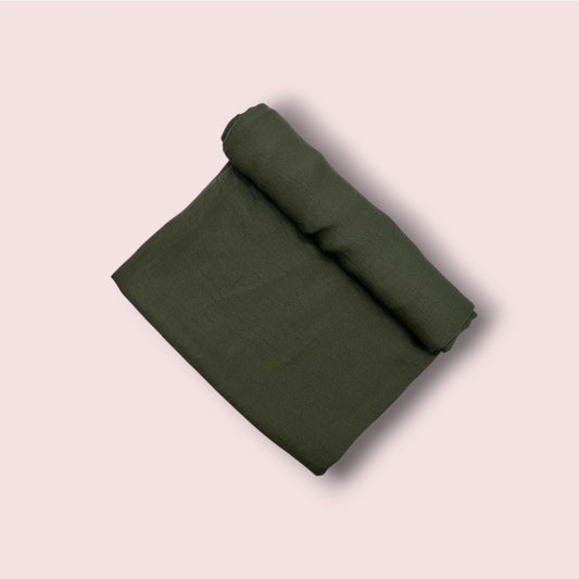 Hijab Satin Kaki Fonce