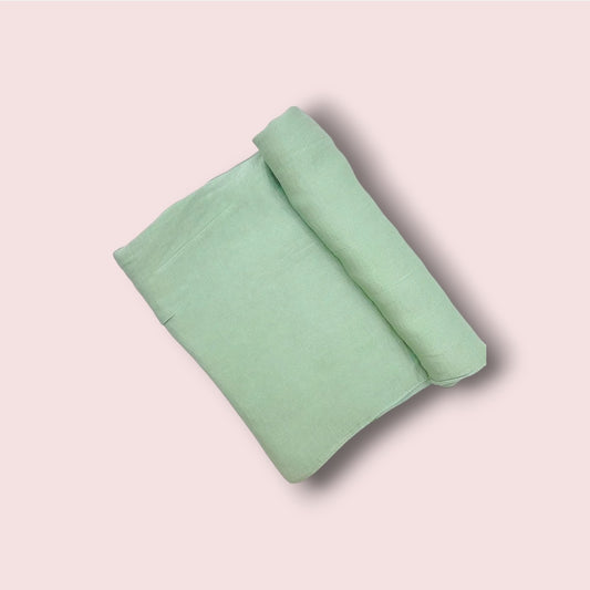 Hijab Satin Vert Pastel