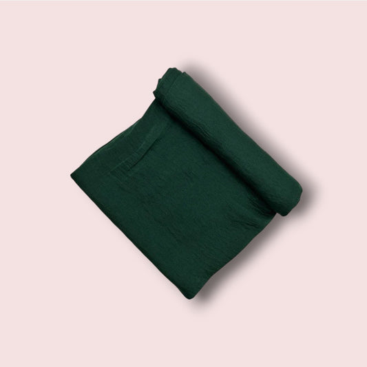 Hijab Satin Vert Royal
