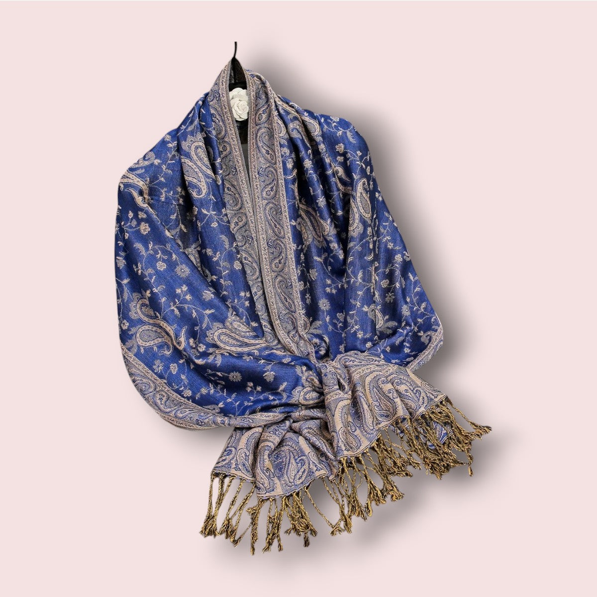 Pashmina Bleur Royal