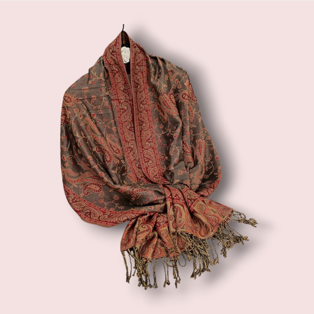 Pashmina Rouge Brun